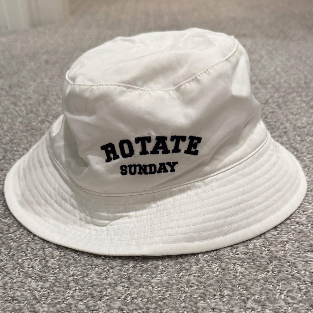 Rotate Sunday White Bucket Hat